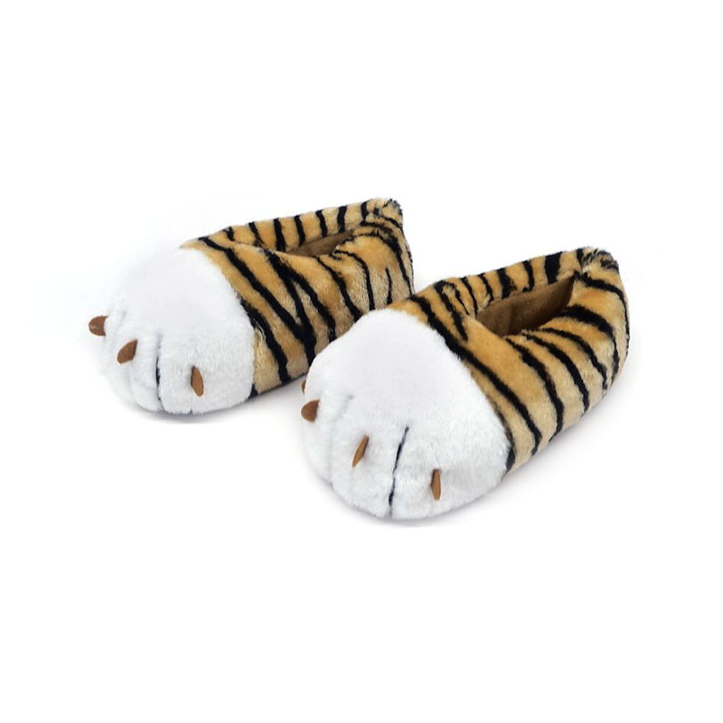 Süße kleine Tigerpfoten-Hausschuhe